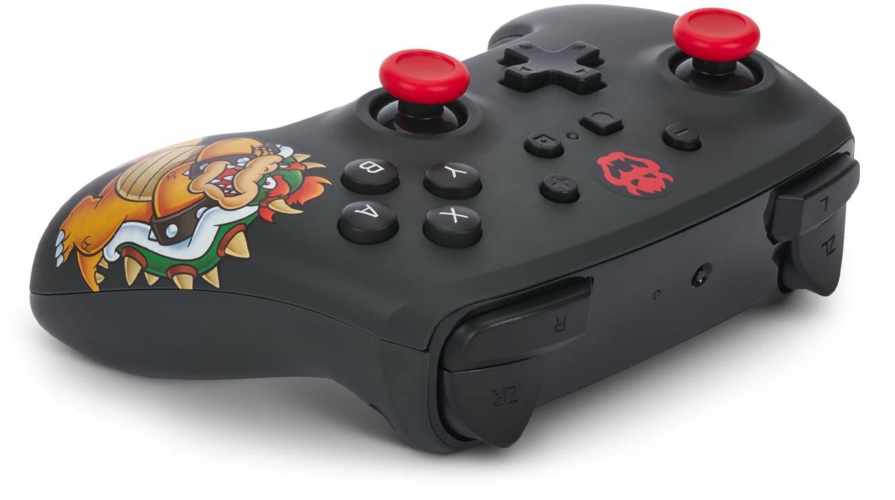 Kontroler PowerA King Bowser do Nintendo Switch - Widok od góry pod kątem