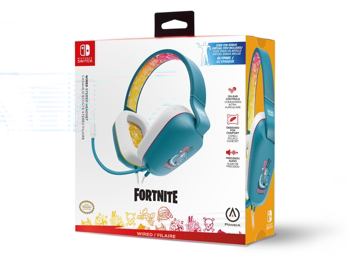 Opakowanie zestawu słuchawkowego PowerA Fortnite Llambro