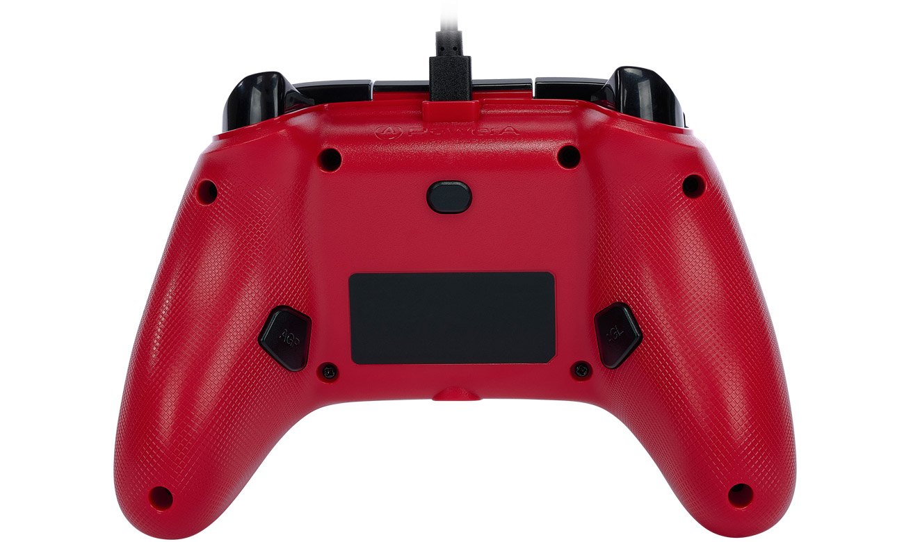 Pad przewodowy PowerA Enhanced Artisan Red do Xbox Series X|S - Widok od tyłu
