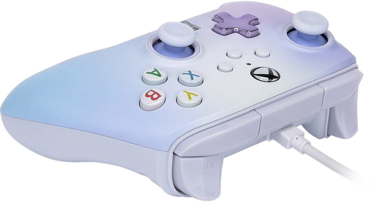 Pad przewodowy PowerA Enhanced Pastel Dream do Xbox Series X|S - Widok od góry pod kątem
