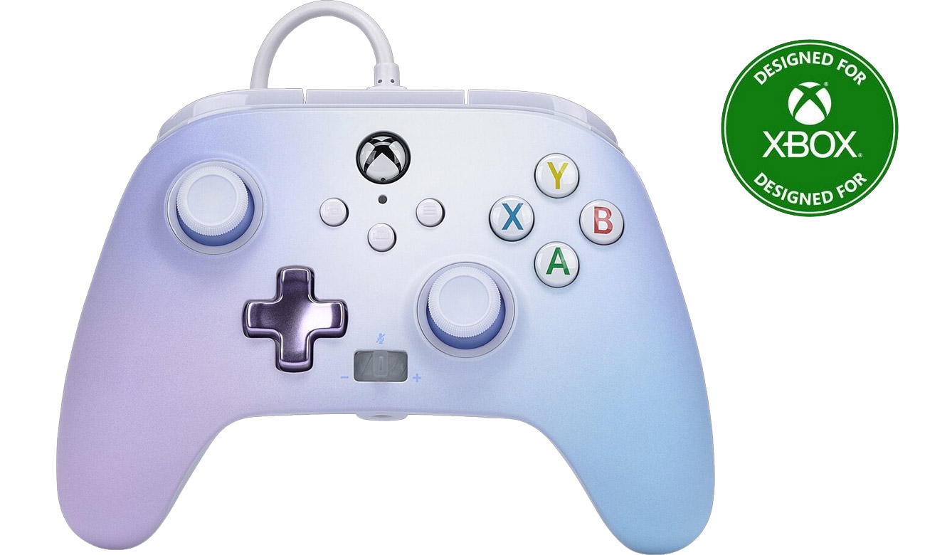 Pad przewodowy PowerA Enhanced Pastel Dream Magma do Xbox Series X|S - Widok od przodu