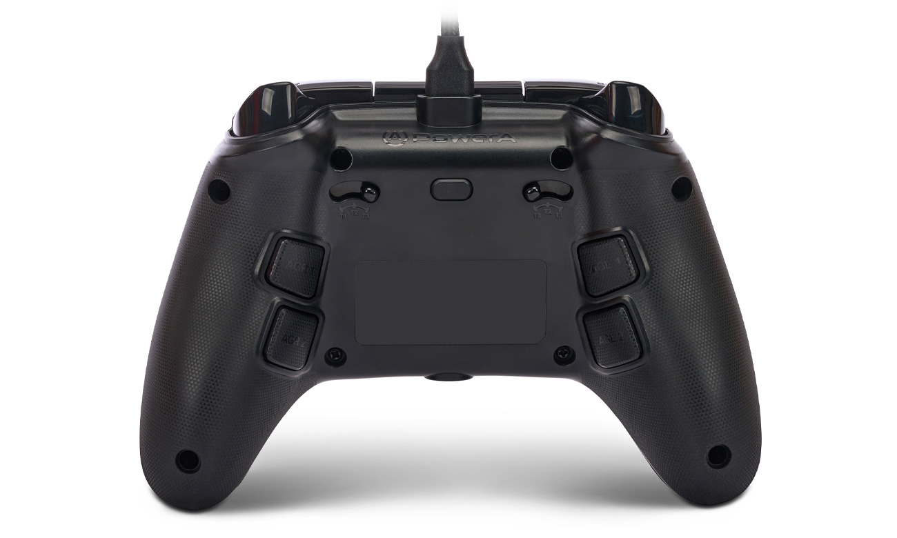 Kontroler przewodowy PowerA Fusion Pro 3 do Xbox Series X|S Czarny - Widok od tyłu