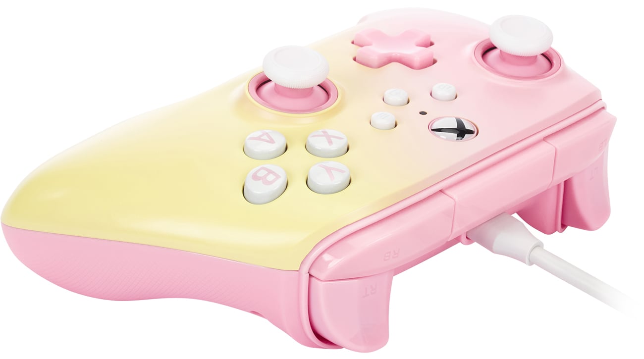 PowerA Advantage Pink Lemonade do PC/Xbox - Widok od góry pod kątem