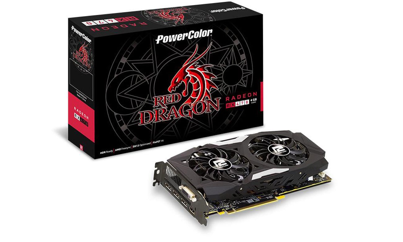 PowerColor Radeon RX 470 RED DRAGON 4GB GDDR5 (OEM) - Karty