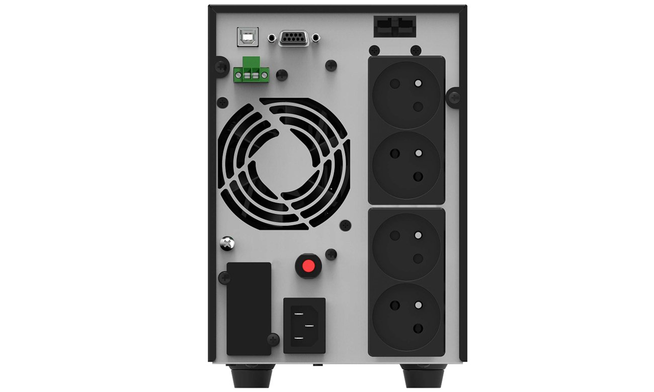 Zasilacz UPS Power Walker VFI AT FR ON-LINE widok z tyłu