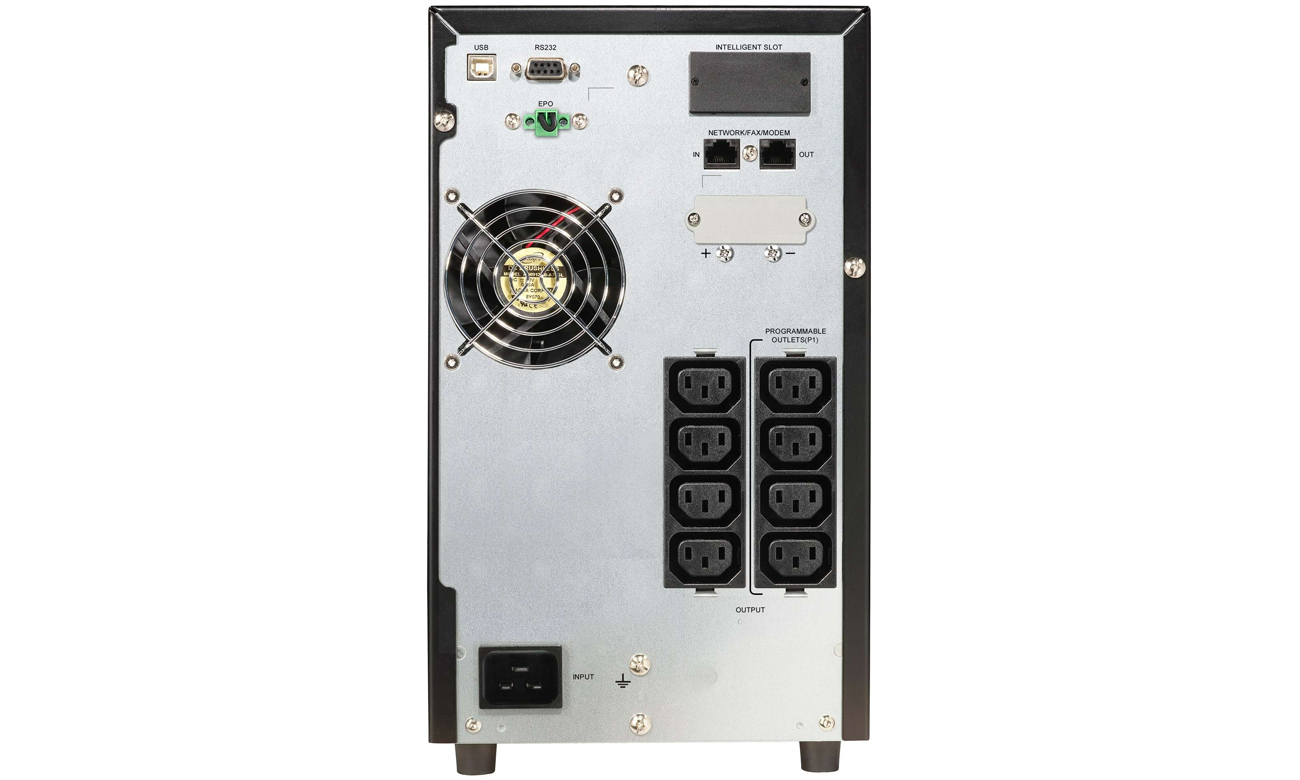 Zasilacz UPS Power Walker VFI CG PF1 ON-LINE tył