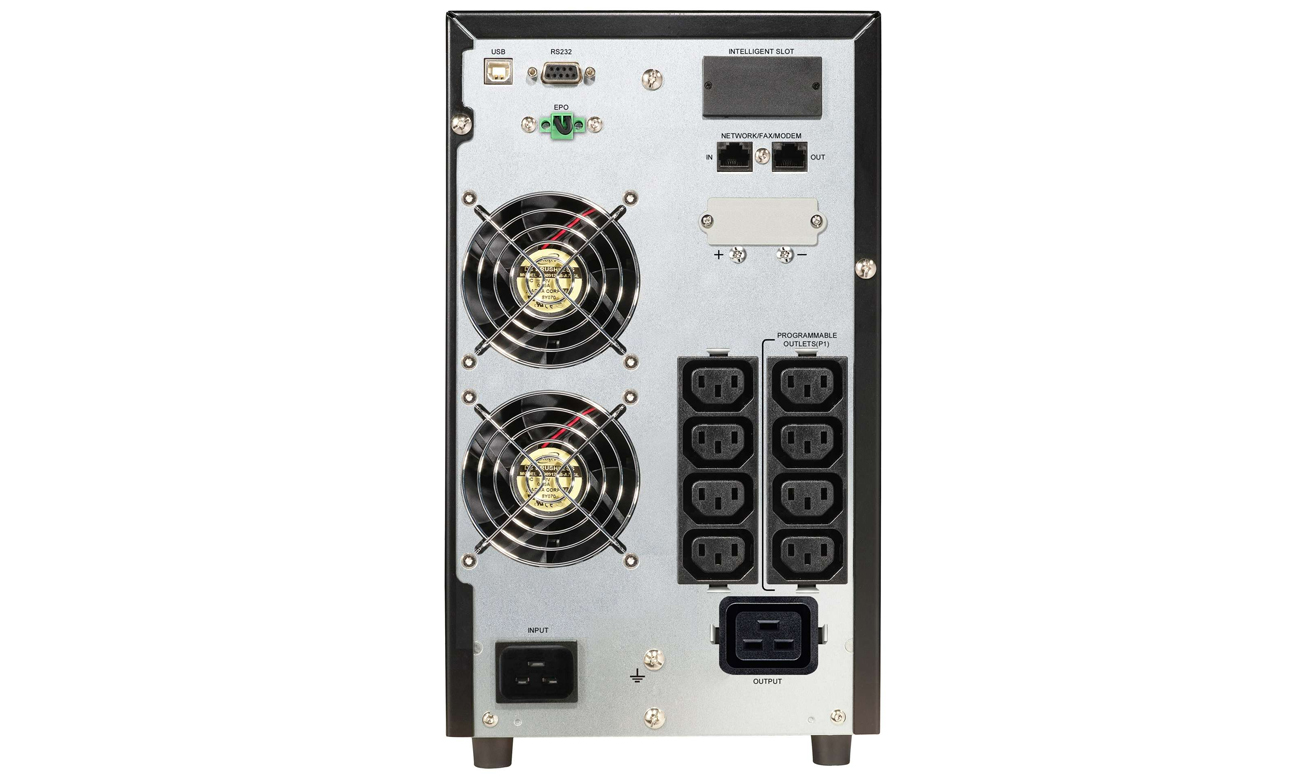 Zasilacz UPS Power Walker VFI CG PF1 ON-LINE tył