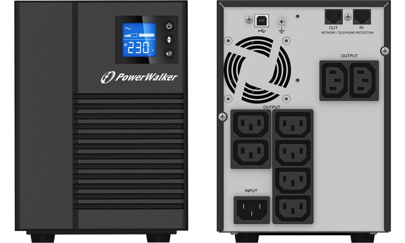 Power Walker VI 1500 T/HID (1500VA/900W) 8XIEC USB HID LCD