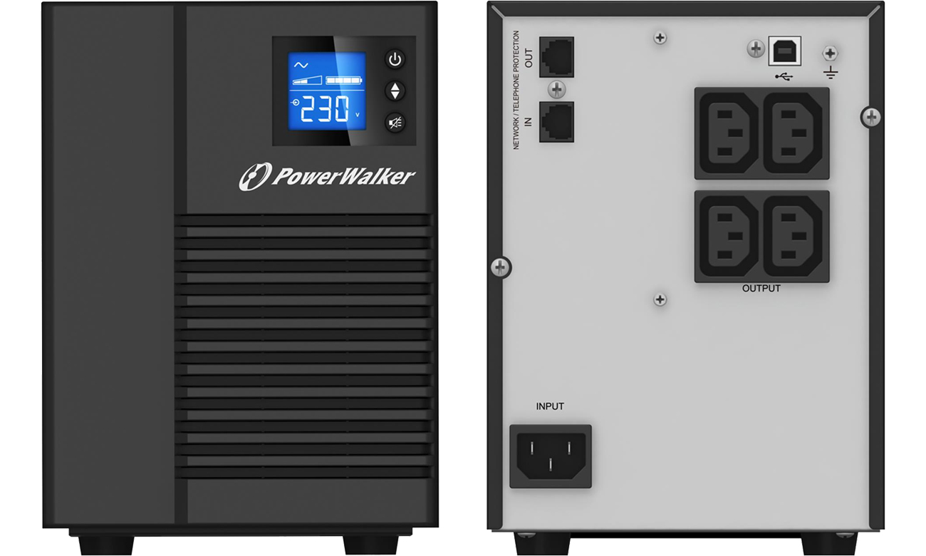Power Walker VI 750 T/HID (750VA/500W) 4XIEC USB HID LCD