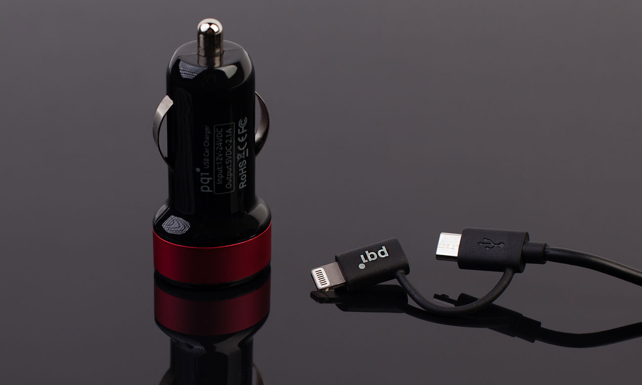 PQI Ładowarka samochodowa z kablem Lightning (MFI) 6PCM-008R0015A