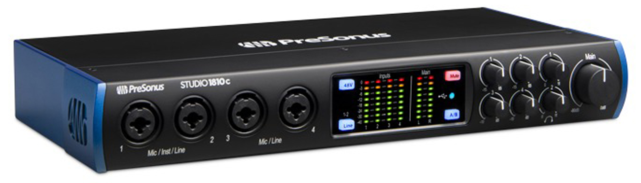 Interfejs audio PreSonus Studio 1810c USB-C - Widok ogólny