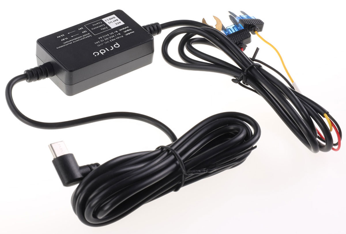 Zestaw zasilający Prido HK2 Hardwire Kit do wideorejestratora Easy - Widok ogólny, grafika z tłem