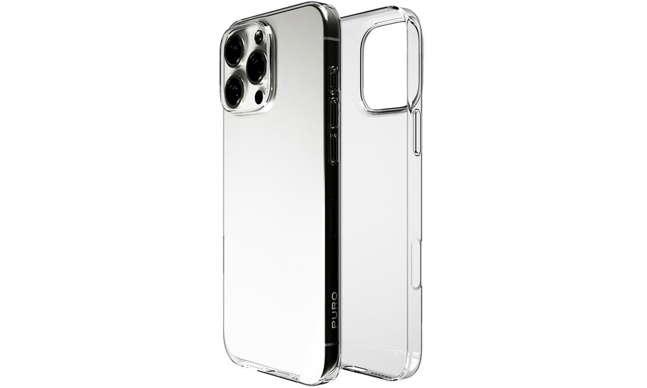 Puro 0.3 Nude do iPhone 16 Pro Max – przezroczyste i lekkie etui