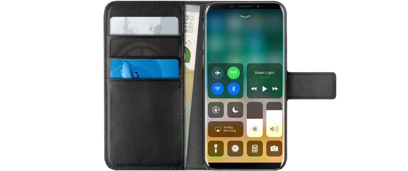 Etui Puro Booklet Wallet Case do iPhoneX Czarny IPCXBOOKC4BLK