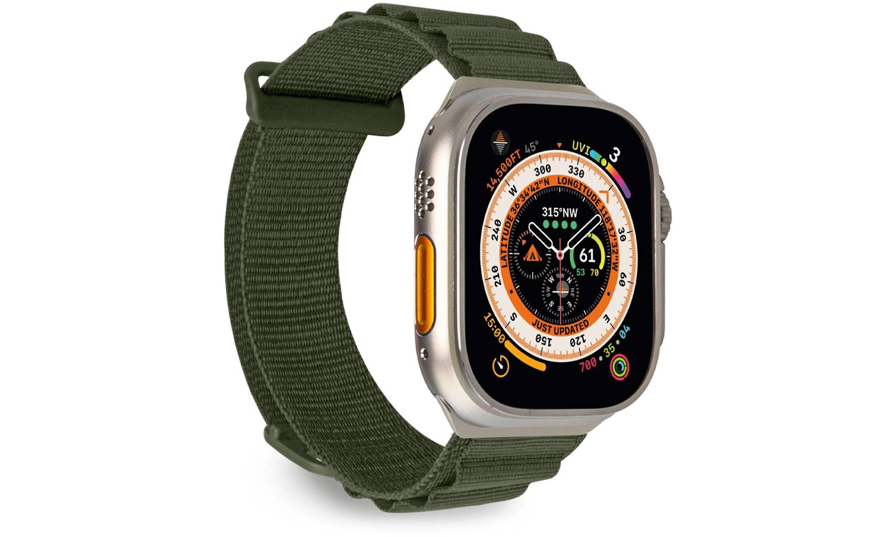 Puro Extreme do Apple Watch 42 / 44 / 45 / 49 mm ciemnozielony