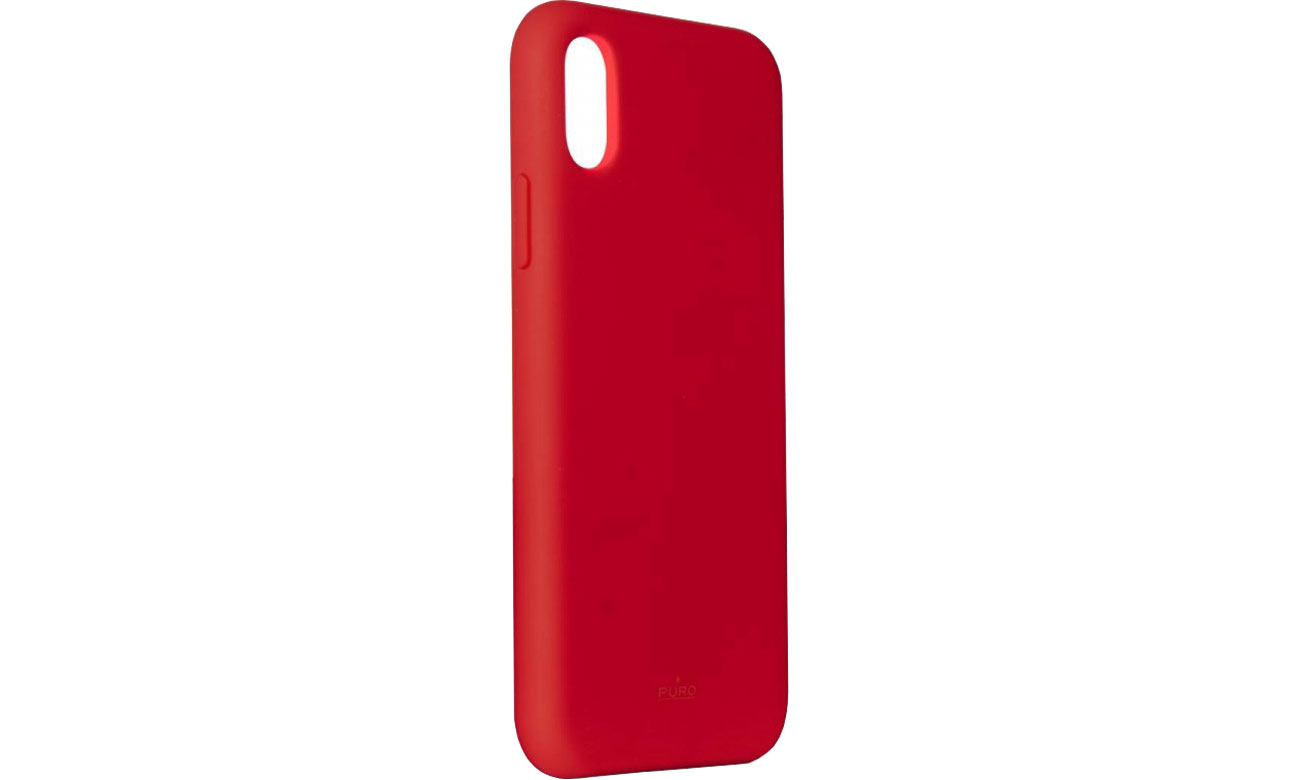 Etui Puro ICON Cover do iPhone Xs czerwony