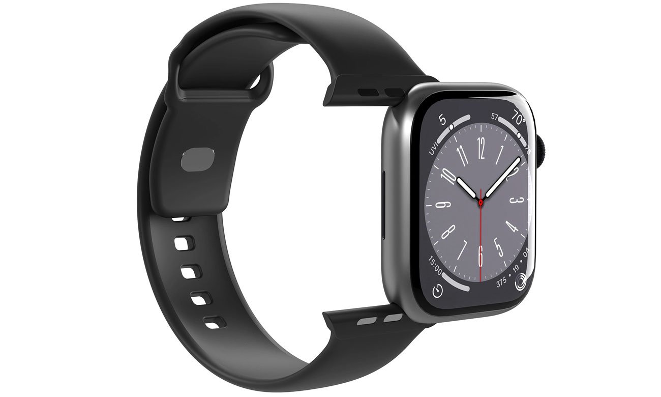 Pasek Puro Icon do Apple Watch 38 / 40 / 41 mm - czarny (2 szt.)