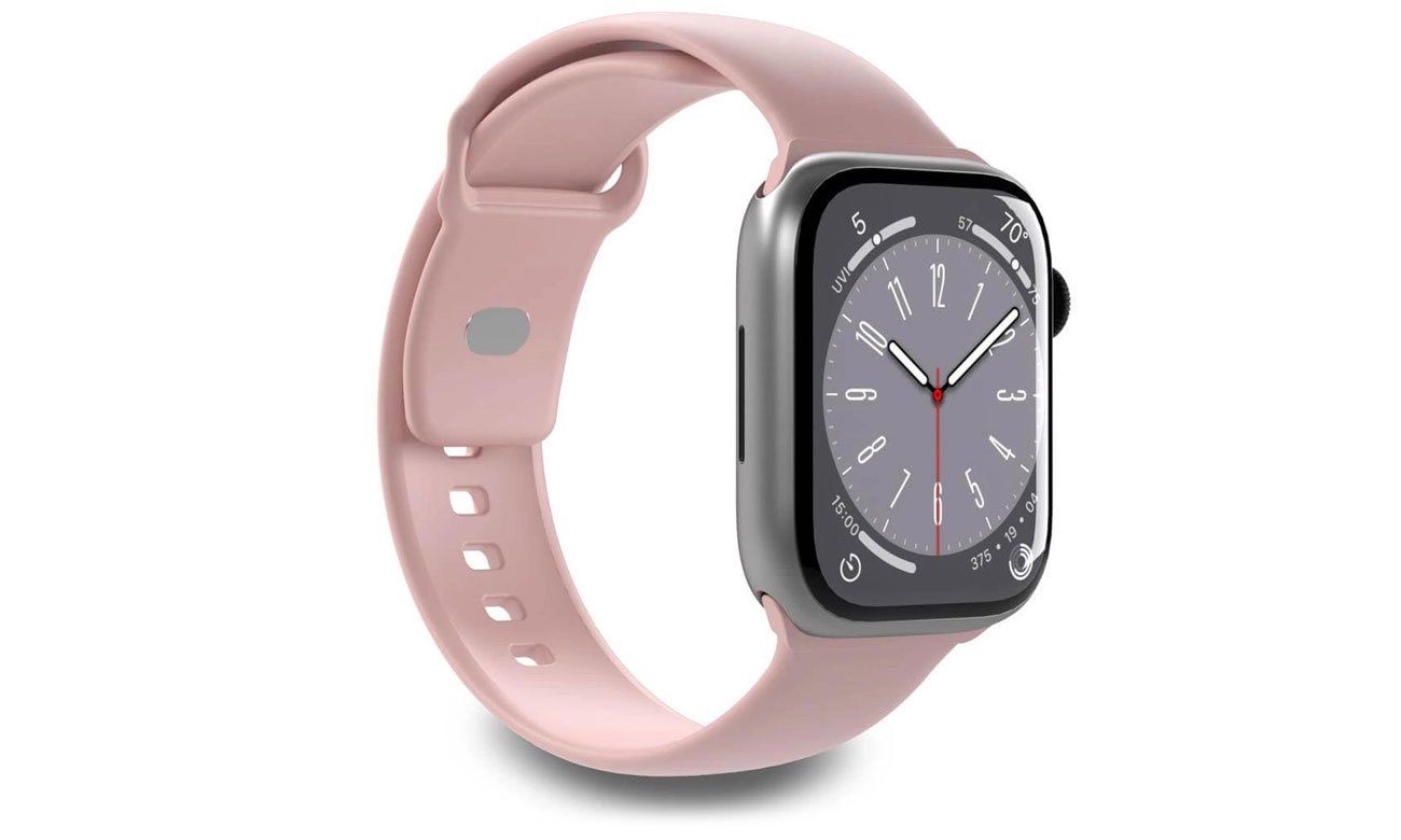 Pasek Puro Icon do Apple Watch 38 / 40 / 41 mm - różowy (2 szt.)