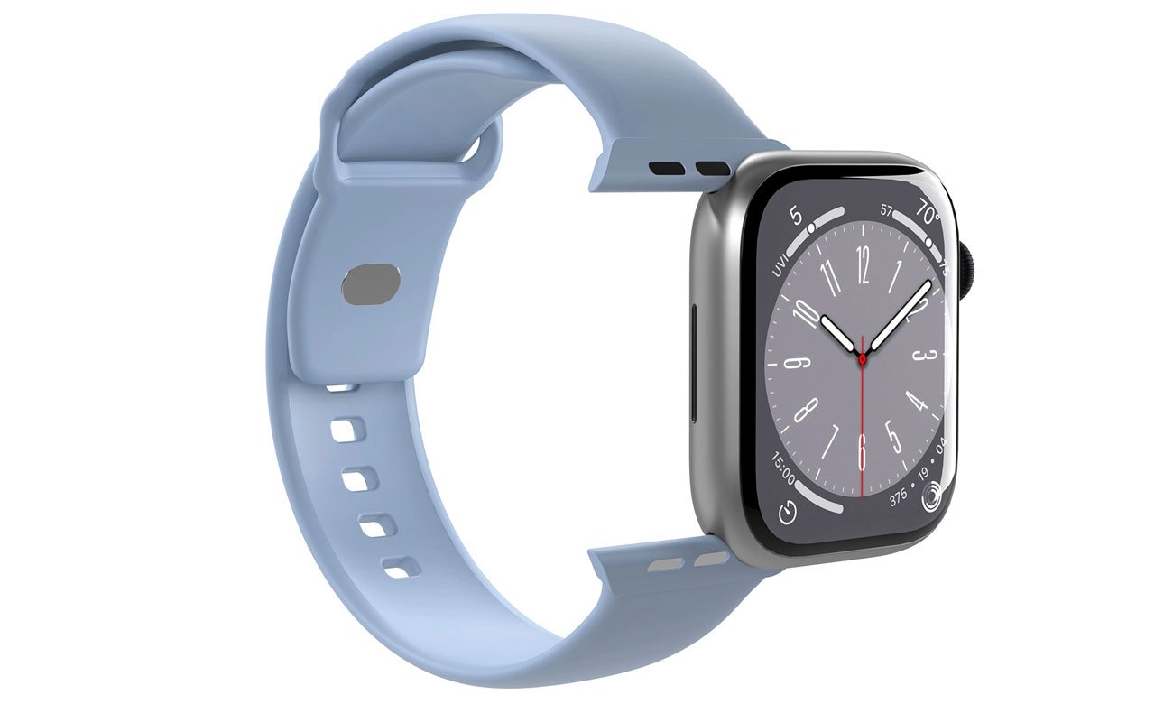 Pasek Puro Icon do Apple Watch 42 / 44 / 45 / 49 mm - jasnoniebieski (2 szt.)