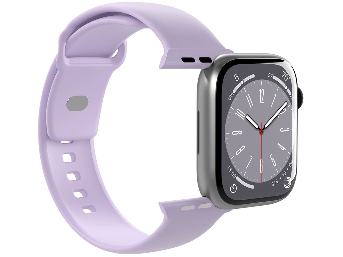 Pasek Puro Icon do Apple Watch 42 / 44 / 45 / 49 mm - lawendowy (2 szt.)