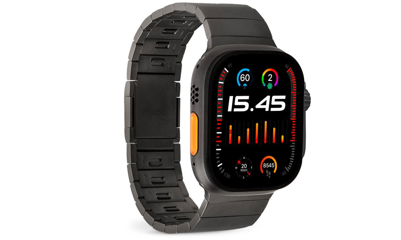 Puro TITAN ze stali nierdzewnej do Apple Watch 42 / 44 / 45 / 49 mm