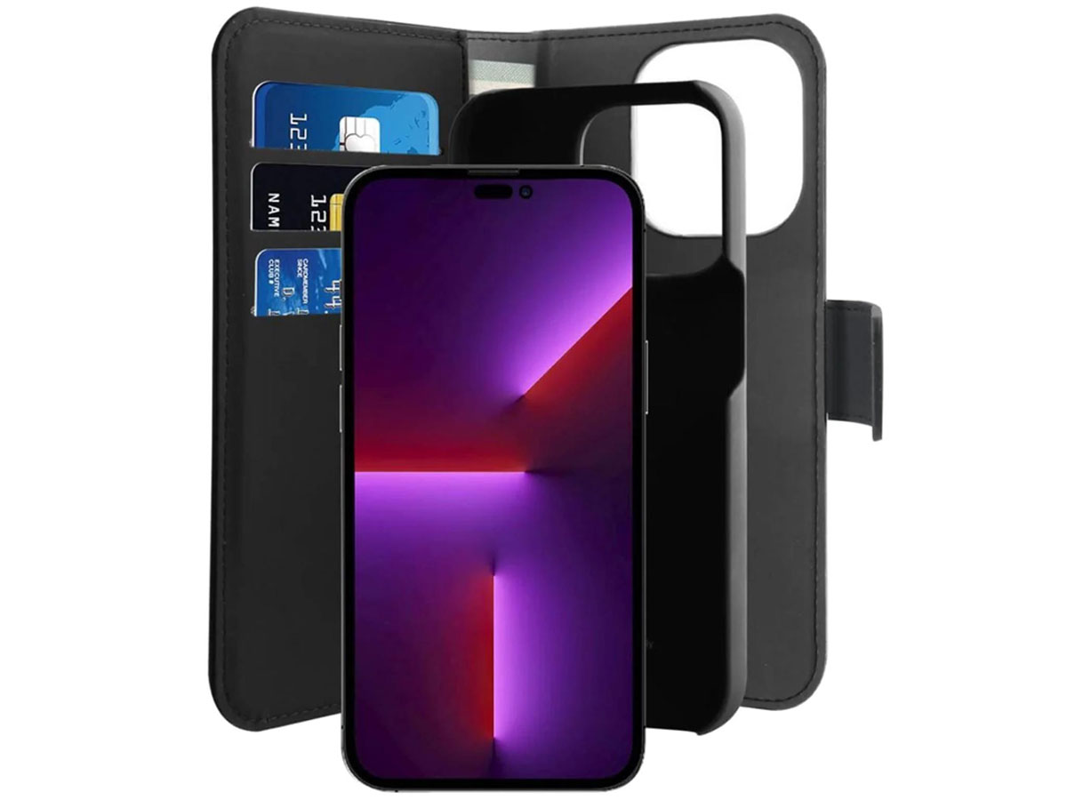 Puro Wallet Detachable MagSafe 2w1 z klapką i portfelem do iPhone 14 Pro