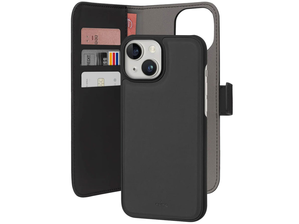 Puro Wallet Detachable MagSafe 2w1 z klapką i portfelem do iPhone 15