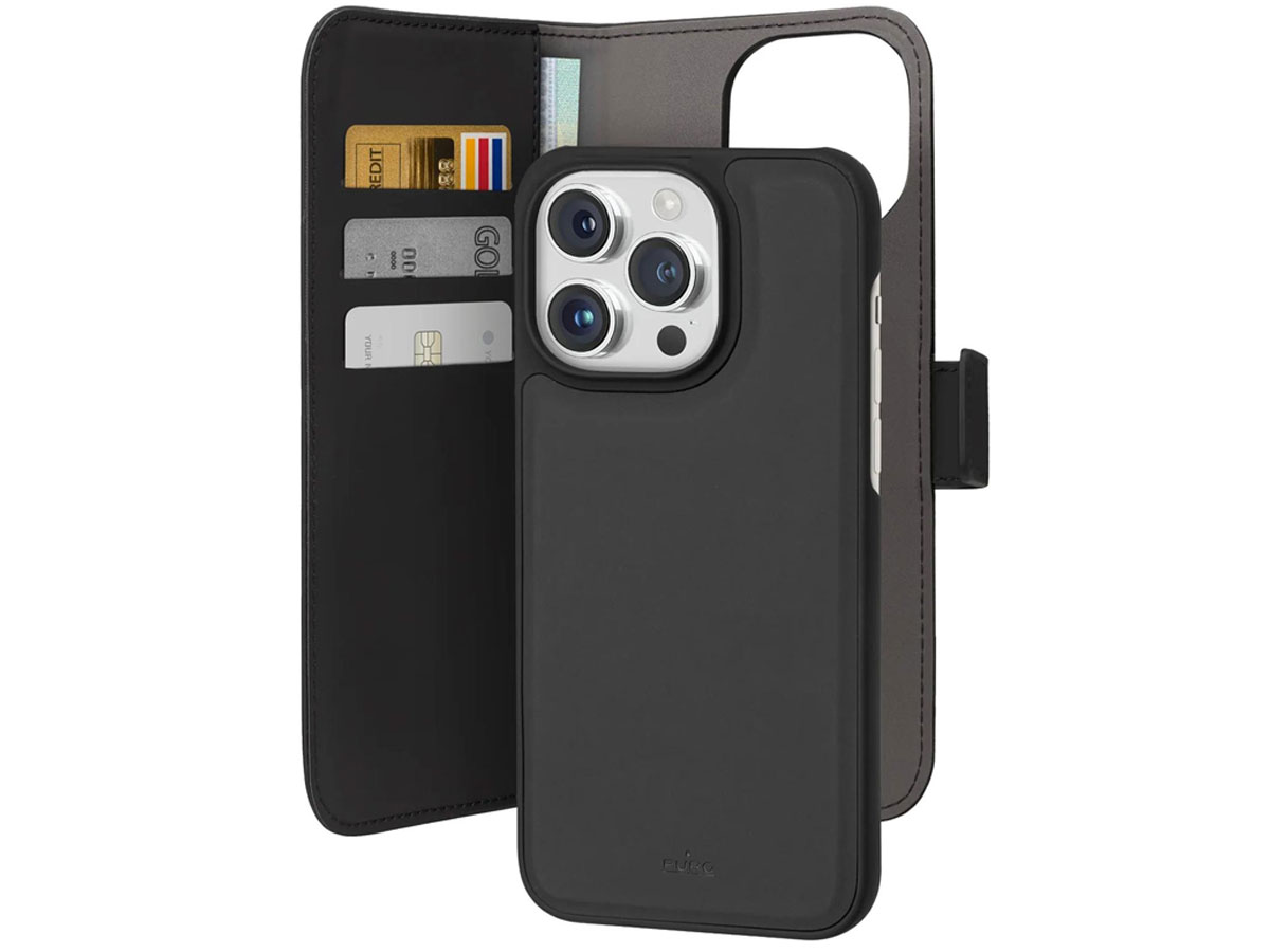 Puro Wallet Detachable MagSafe 2w1 z klapką i portfelem do iPhone 15 Pro Max