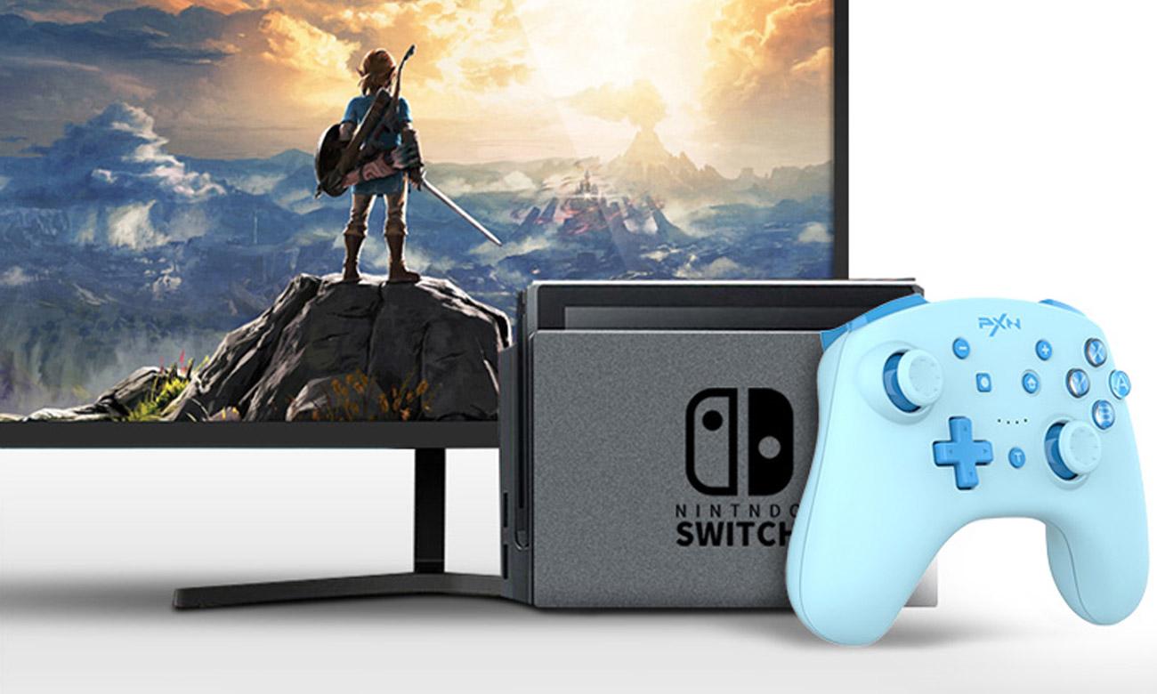 Kontroler bezprzewodowy PXN 9607X Niebieska fala - Szeroka kompatybilność