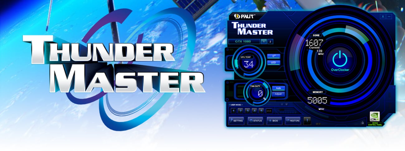 Karta graficzna Palit GeForce GTX 1070 Gamerock ThunderMaster