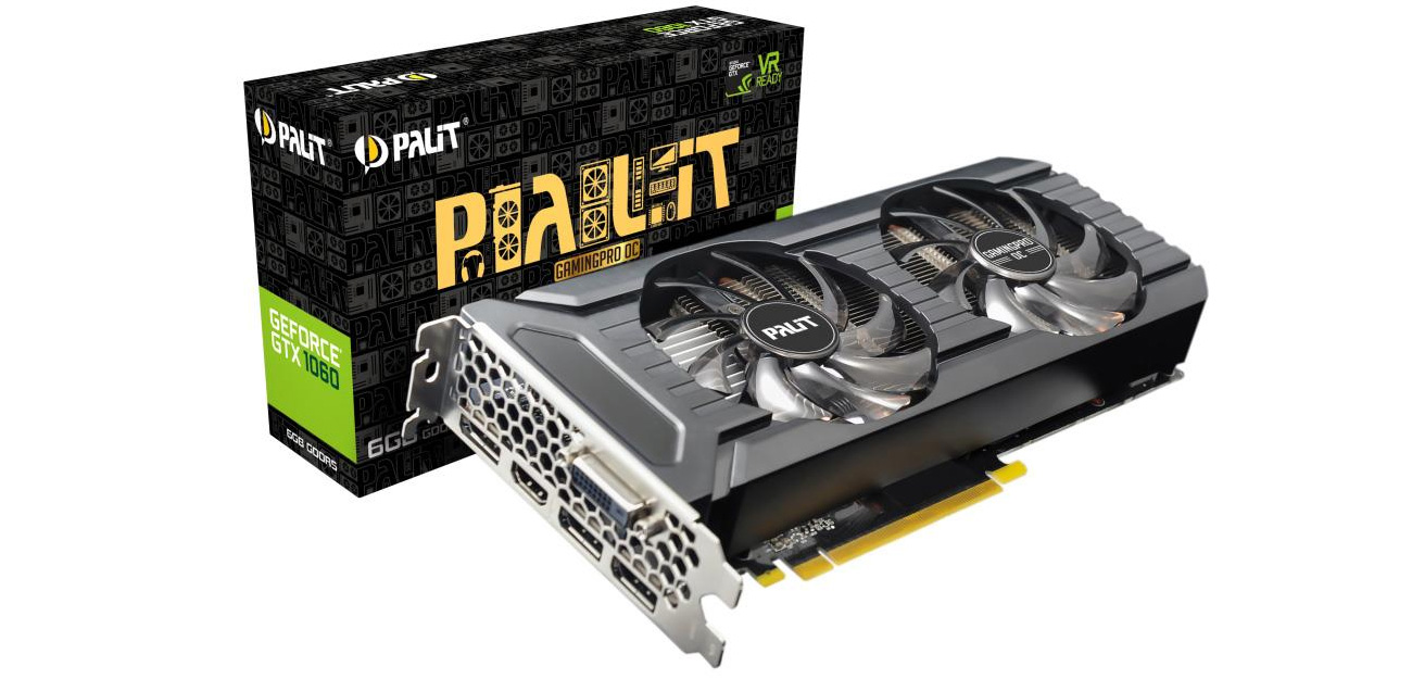 Palit GeForce GTX 1060 GamingPro OC 6GB GDDR5 - Karty graficzne