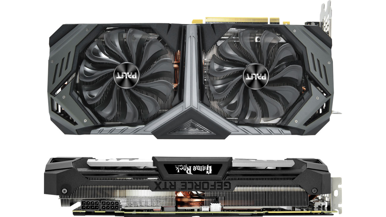 Palit GeForce RTX 2080 GameRock Chłodzenie, dwa wentylatory