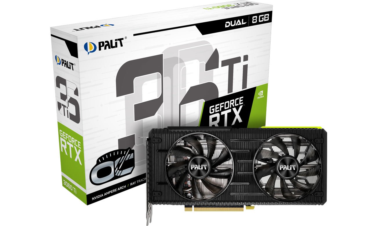 Karta graficzna NVIDIA Palit GeForce RTX 3060 Ti Dual OC 8GB GDDR6 NE6306TS19P2-190AD