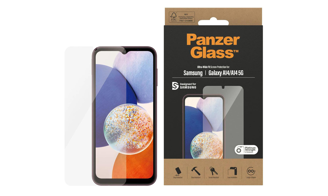 PanzerGlass Ultra-Wide Fit opakowanie