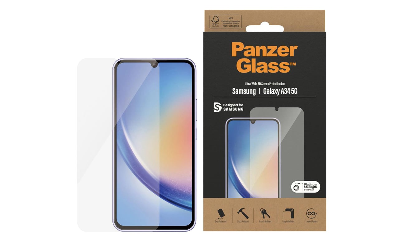 PanzerGlass Ultra-Wide Fit opakowanie
