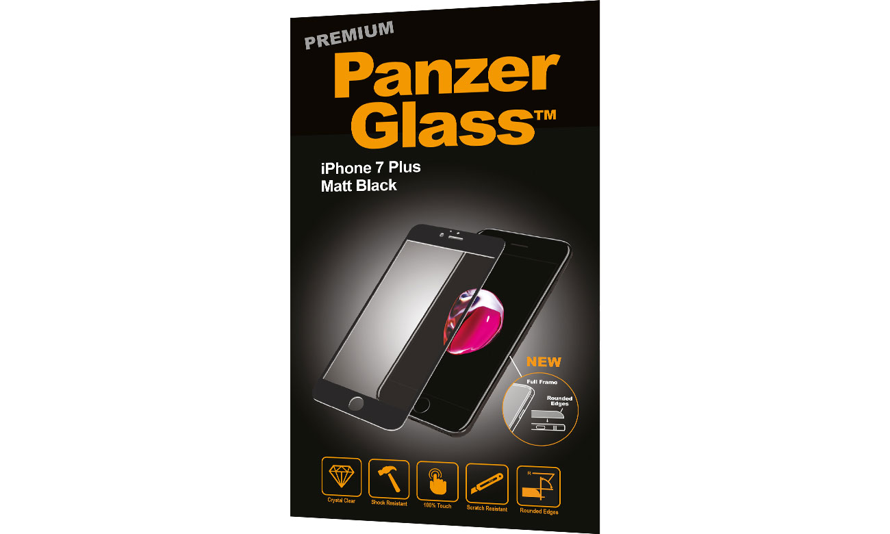 PanzerGlass Szkło Curved Edges do iPhone 7/8 Plus Matt 5711724026041 / 2604