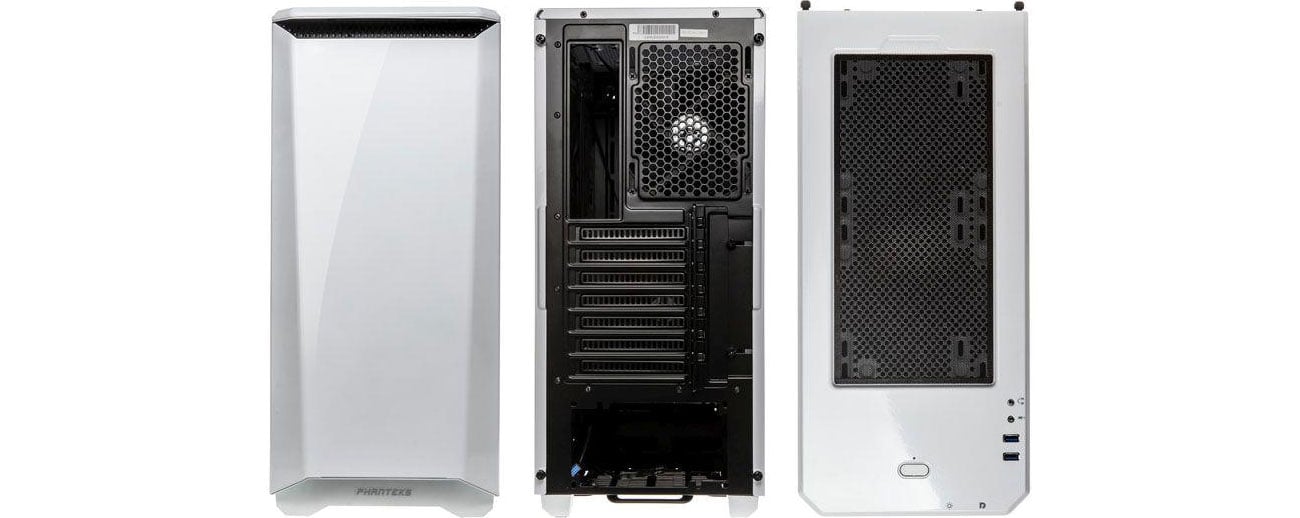 Phanteks Eclipse P400 Przód, tył, góra