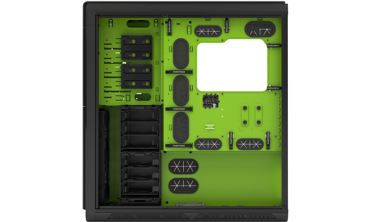 Phanteks Enthoo Primo SE LED wnętrze za tylną ścianką