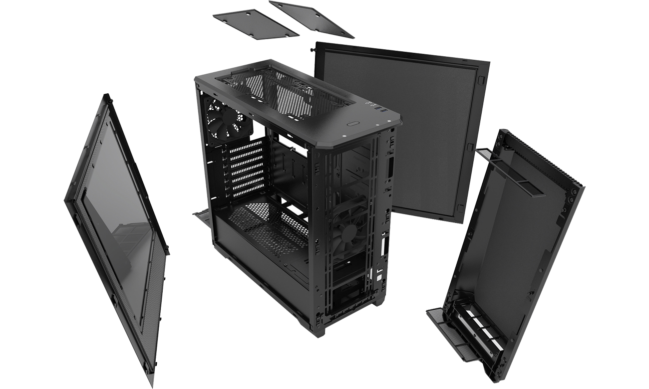 Phanteks Eclipse P400S filtry i wentylatory