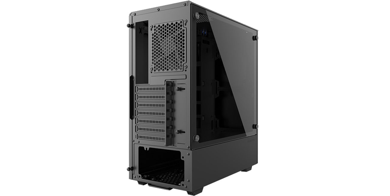 Phanteks Eclipse P300 czarna Widok od tyłu