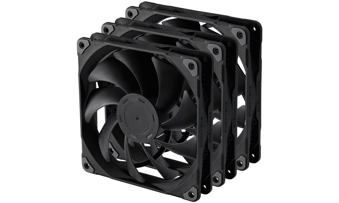 Wentylatory Phanteks M25 PWM Fan Black Triple Pack 3x140 mm