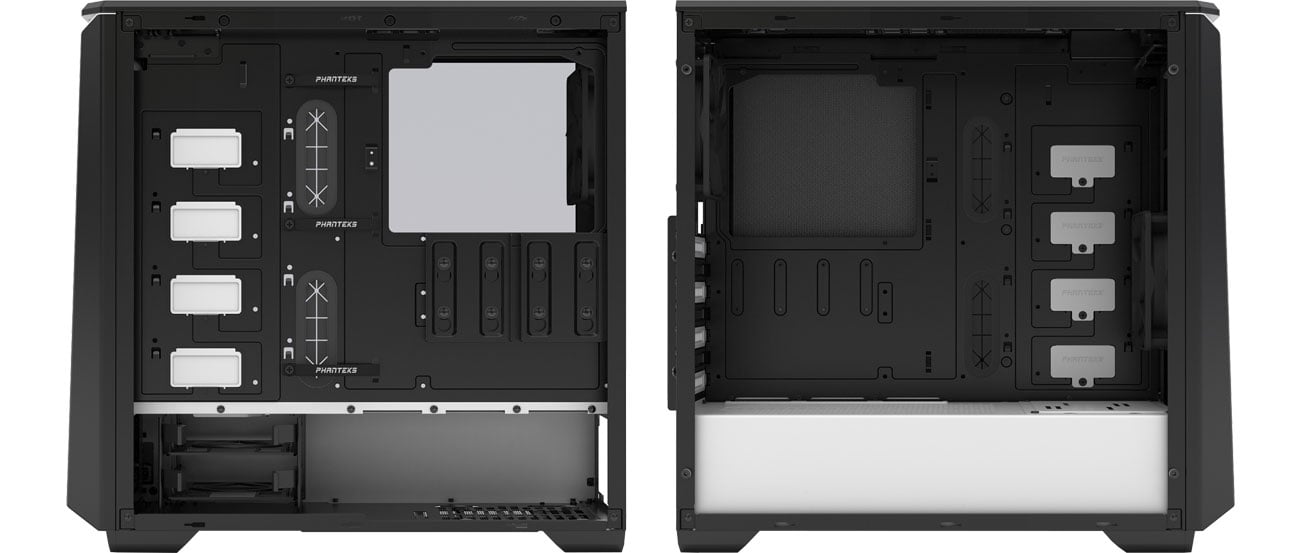 Phanteks Eclipse P400S TG (czarny/biały) - Wnętrze