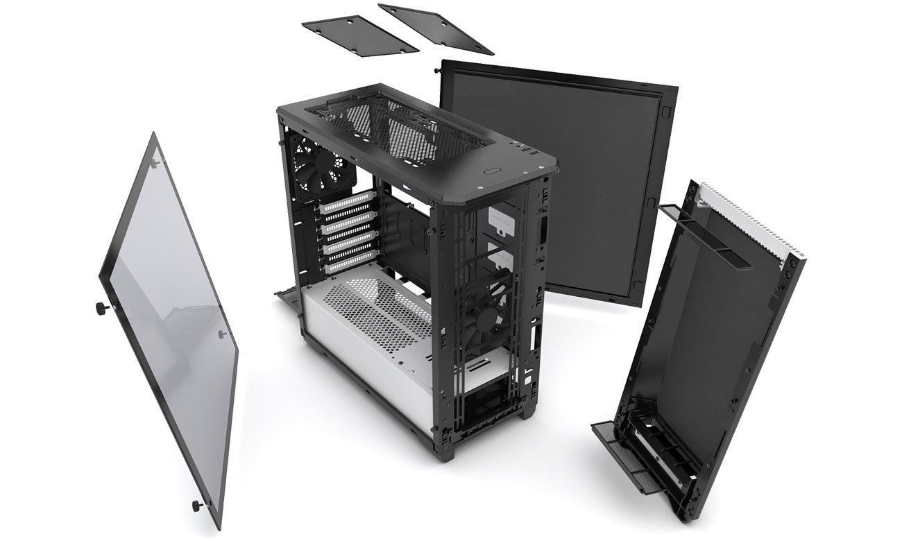 Phanteks Eclipse P400S TG (czarny/biały) - Chłodzenie