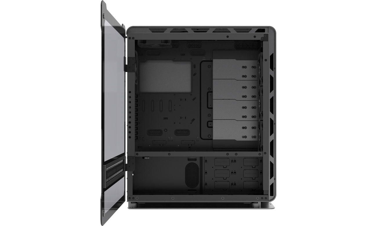Phanteks Enthoo Elite PH-ES916E Wnętrze, panel boczny ze szkła