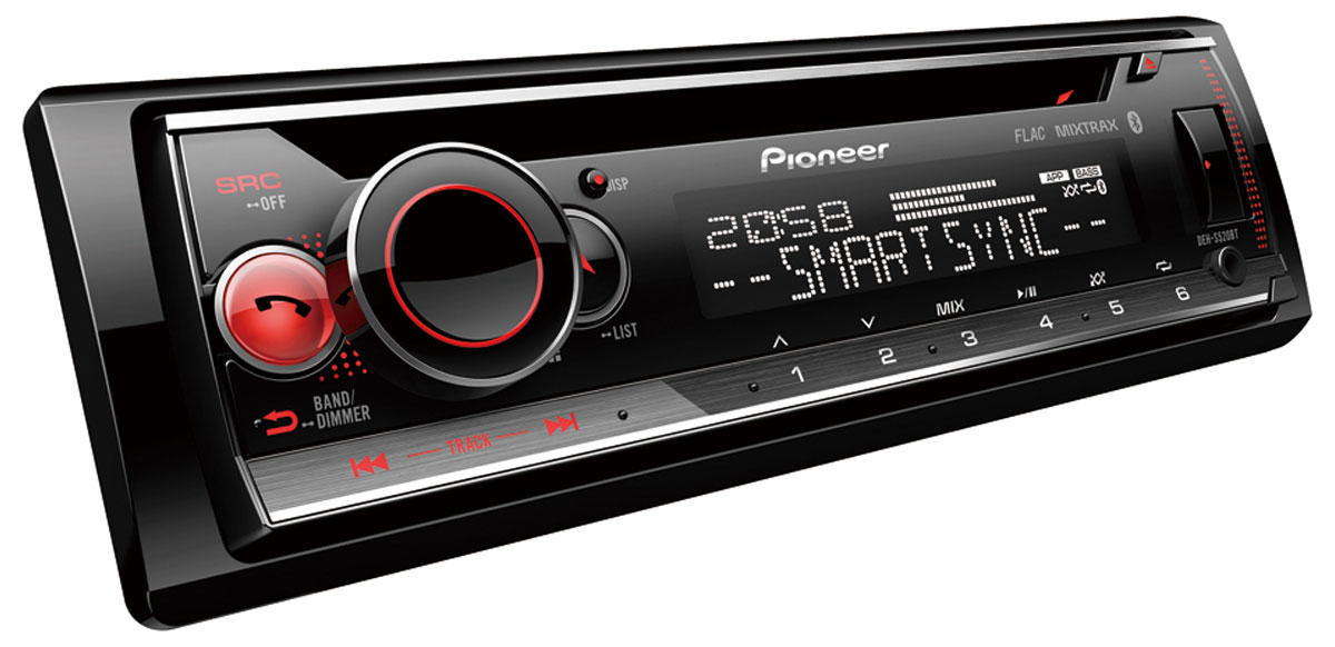 Radio samochodowe Pioneer DEH-S520BT - Widok ogólny