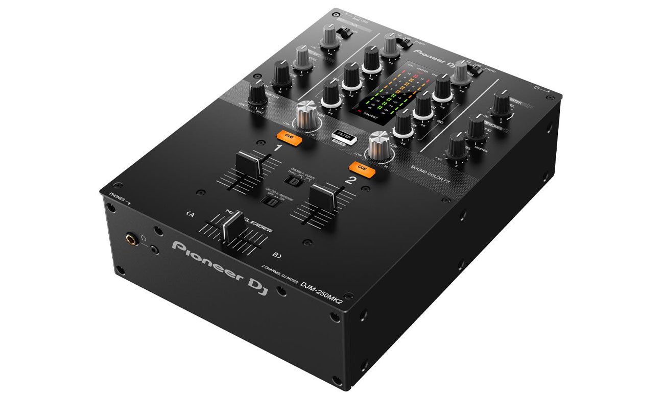  Pioneer DJM-250MK2 widok z góry pod kątem