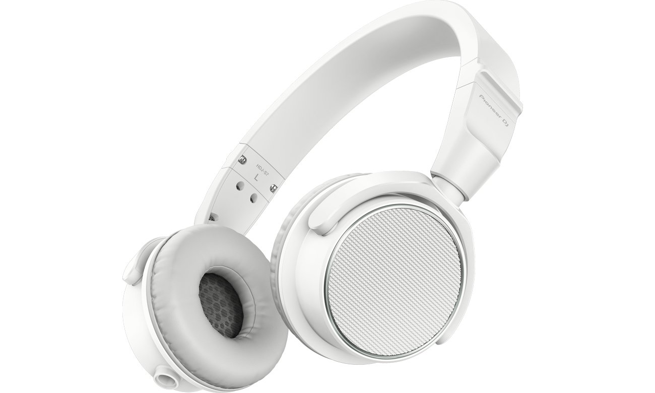 Słuchawki dla DJ Pioneer HDJ-S7 Białe - Widok od przodu pod kątem
