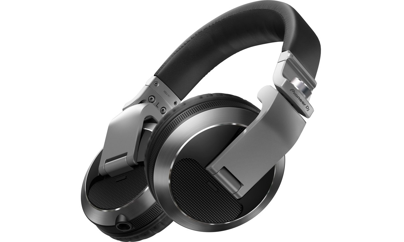 Słuchawki dla DJ Pioneer HDJ-X7 Srebrne - Widok od przodu pod kątem