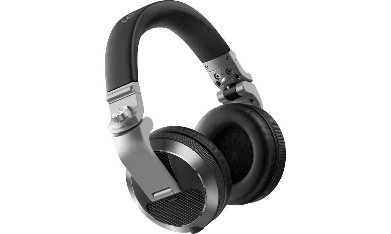 Słuchawki dla DJ Pioneer HDJ-X7 Srebrne - Widok od przod pod kątem
