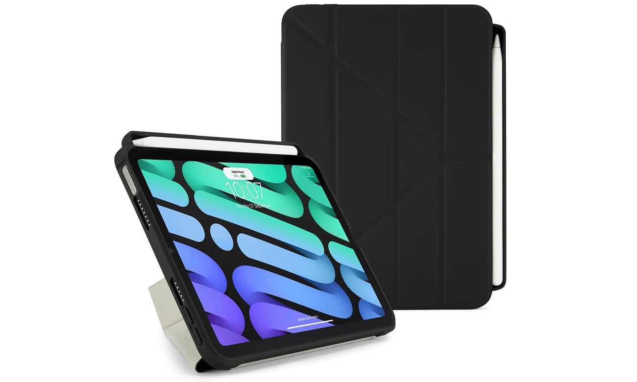 Etui Pipetto Origami Pencil Case do iPad mini 6 (2021) black